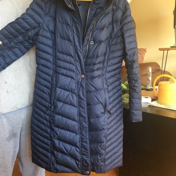 **SOLD**EUC Andrew Marc Blue Winter Coat Women’s Size Large - Picture 2 of 8